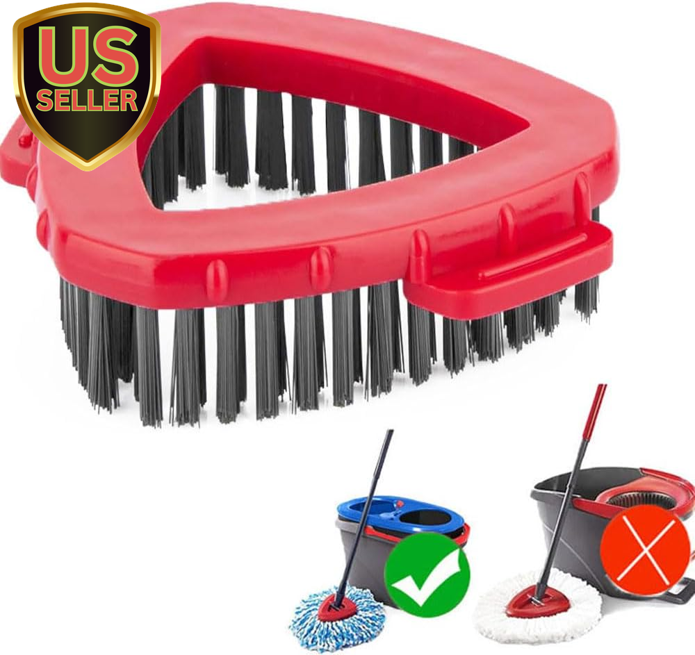 Spin Mop Scrub Brush Head for O Cedar Rinseclean 2-Tank System Replacement