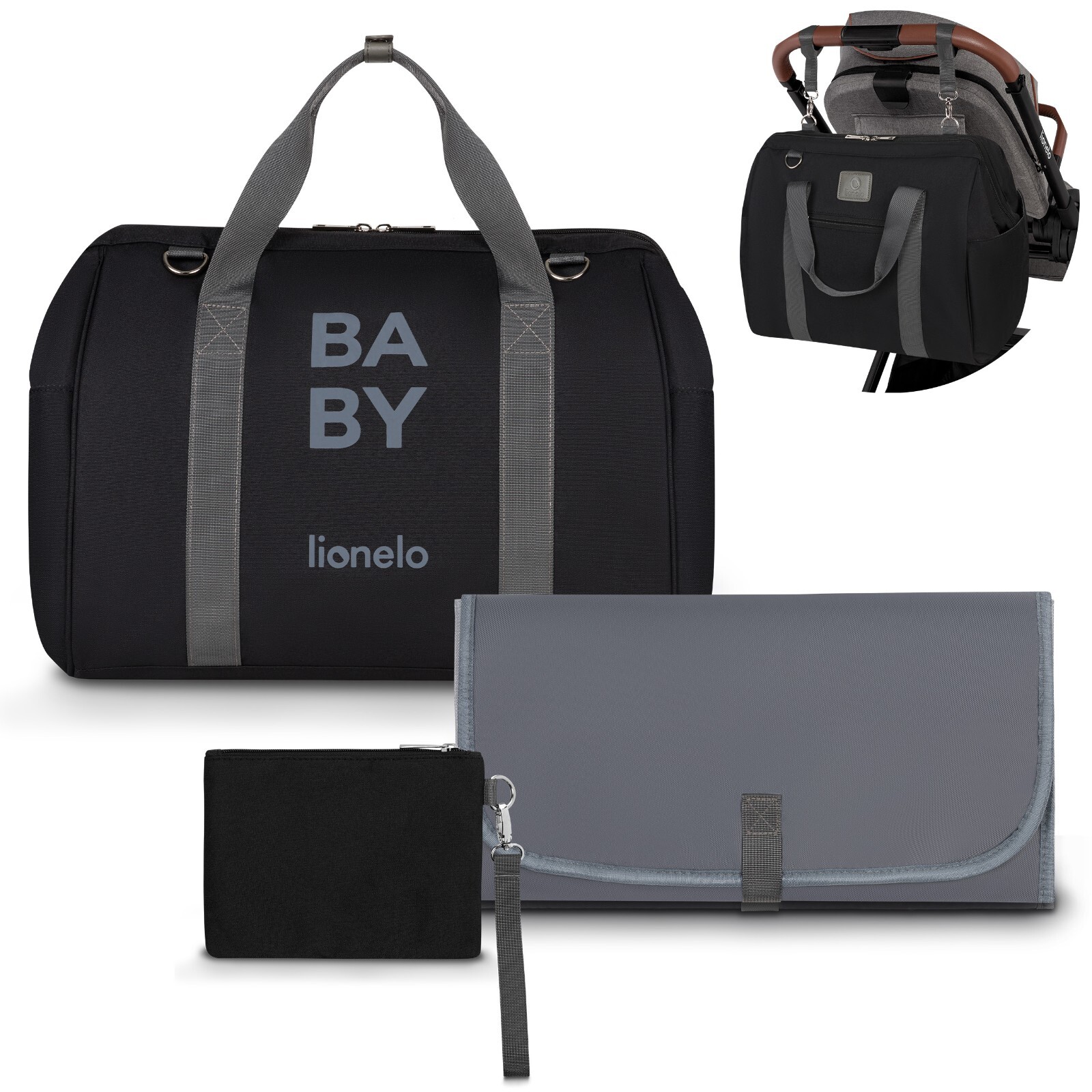 Borsa passeggino Mommy Bag Lionelo Ida Buggy borsa portabevande borsa fasciatoio