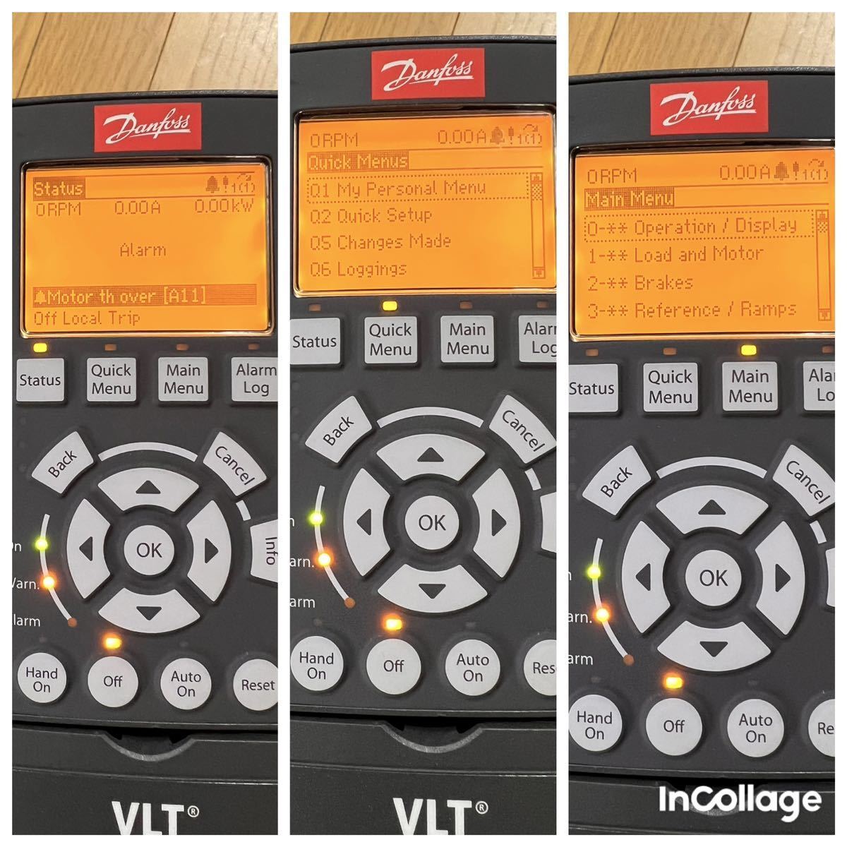 メンテナンス VLT AutomationDrive 131F9315 5.5kW/7.5HP Danfoss VLT Automation Drive 131F9315 maintenance required