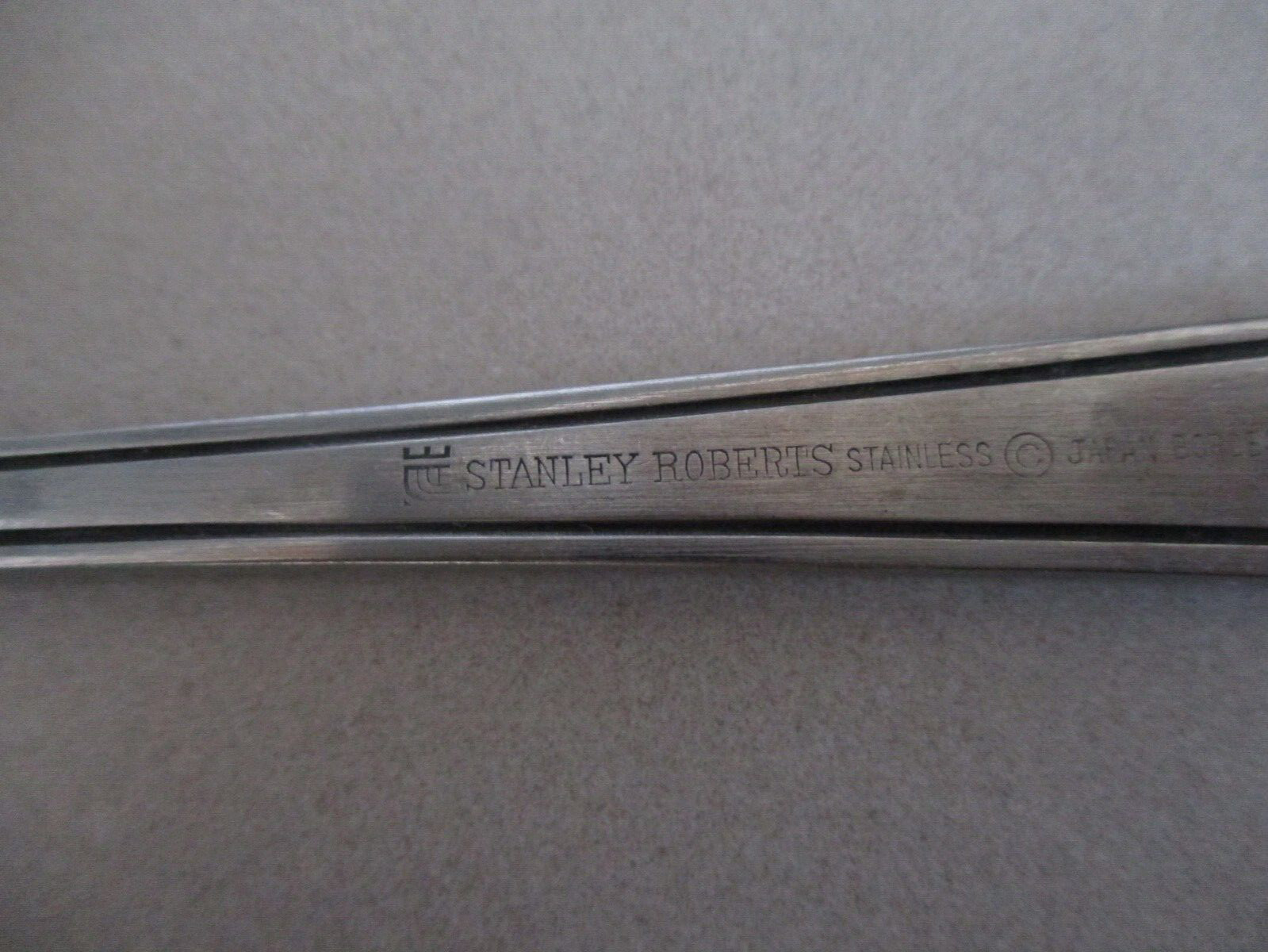 6 Stanley Roberts Stainless Japan Bordeaux Salad Forks Pierced Tip Set of 6