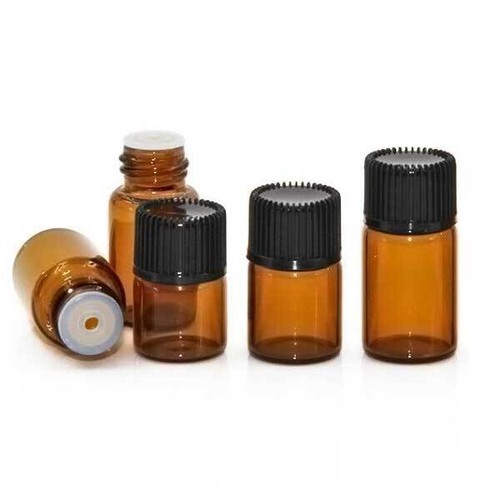 1ml 2ml 3ml 5ml Multi-color Tiny Glass Bottles Essential Oil Orifice Reducer B - Picture 5 of 17