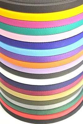 CHURCH PRODUCTS UK® 20 mm Polypropylen Gurtband H/D 1m 2m 5m 10m 25m 50m 19 Farben Taschen Riemen Blei