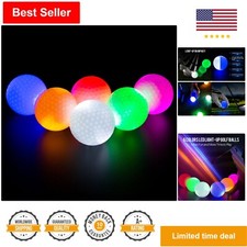 Super Bright LED Night Golf Balls - Long-Lasting - Fun  Easy to Use - Pack of 6