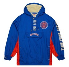   Mens Mitchell  Ness TeamOG2.0 Windbreaker Vintage Jacket New York Knicks SzXXL