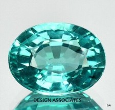 NATURAL BLUE APATITE 8 x 6 MM OVAL CUT VERY NICE COLOR ALL NATURAL F-5289