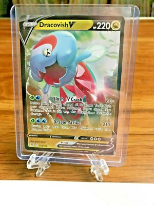 Dracovish V 114/172 Full Art Brilliant Stars Pokemon TCG Card NM-Mint | eBay