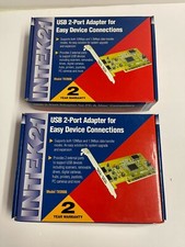 Set of 2 NEW Intek 21 USB 2-Port Adapter TK9906 ISO 9002