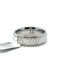 Cobalt Miligrain Band Ring 7mm Wide Size 10