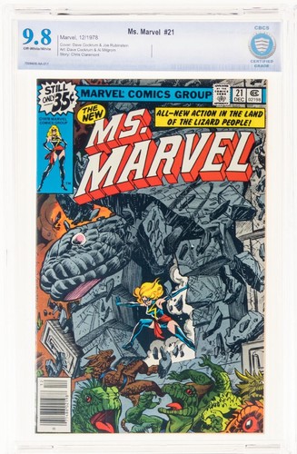 Ms. Marvel #21 CBCS 9.8 (Dec 1978) Chris Claremont Story, Lizard People 🔥cgc