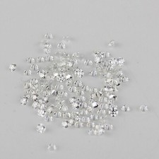 1 CT Natural White Diamond 1.50 mm 60 Pcs Round Cut VVS1 D Grade Certified S60