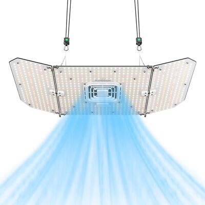VIVOSUN 2-in-1 AeroLight A200SE Circulation Fan LED Grow Light w/ Foldable Wings