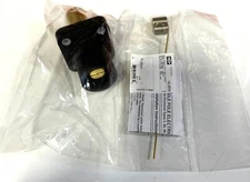 Hubbell SERIES 16 SINGLE POLE DEVICE (CAMLOCK) HBLMRBK STR male Recept BLACK