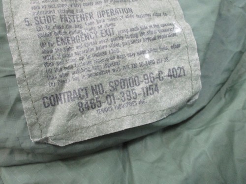 MILITARY FORREST GREEN SLEEP SYSTEM PATROL BAG MODULAR SLEEPING SACK 395-1154 - Picture 6 of 11