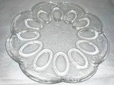 Anchor Hocking SAVANNAH CLEAR 12" deviled egg plate 