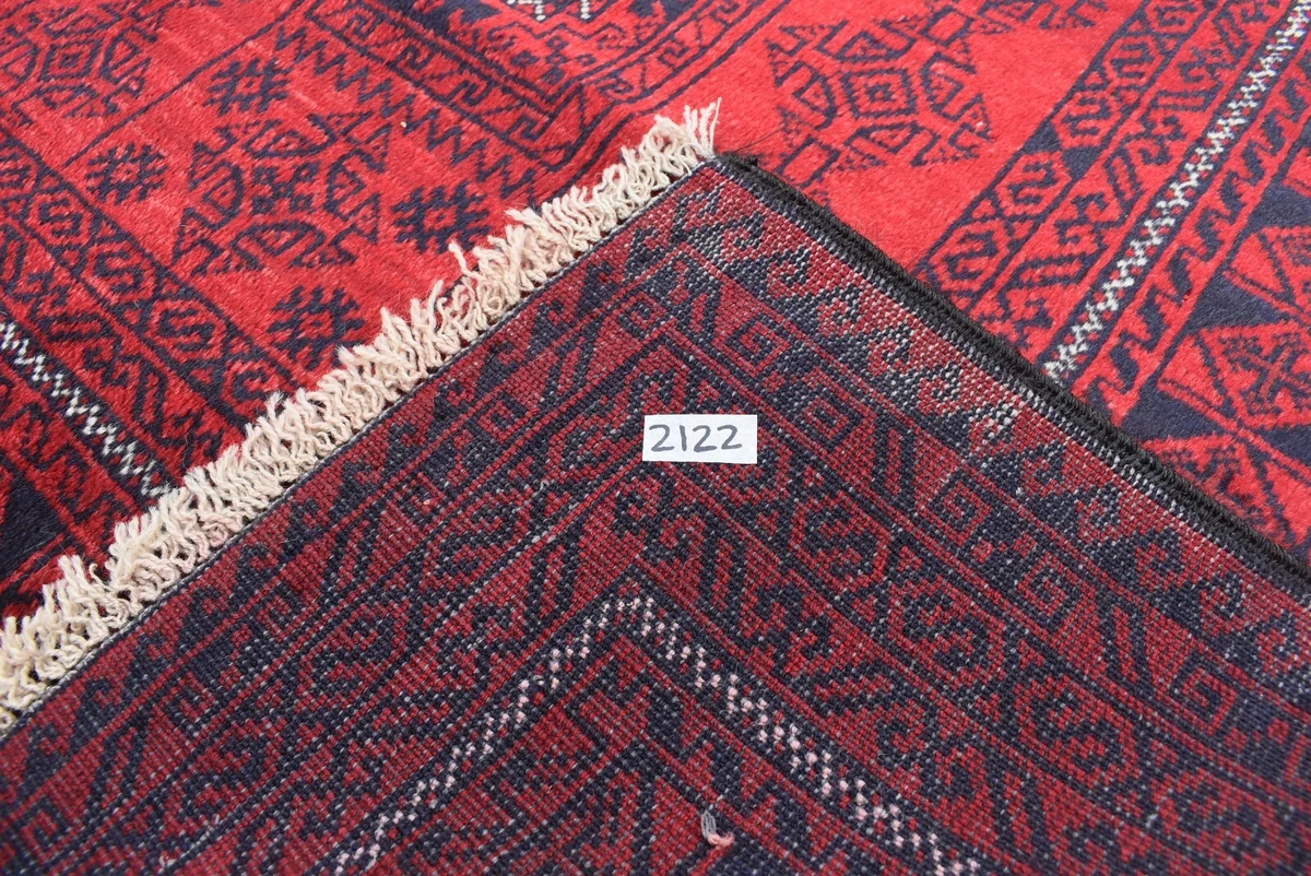 6'4 x 10 Handmade vintage afghan baluchi yaqoob khani area