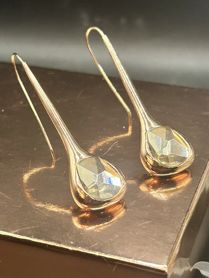 Pendientes Robert Lee Morris Soho colgantes oro rosa citrino piedras preciosas Gor Foto 3 de 4