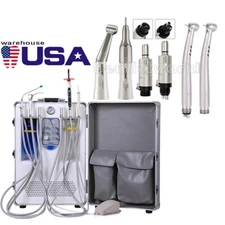 Mobile Dental Portable Delivery Unit+Curing Light+Scaler System / Handpiece Kit