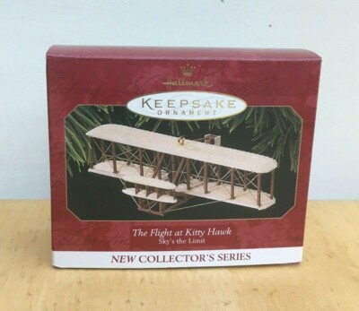 NEW! 1997 Hallmark FLIGHT AT KITTY HAWK 1st in Sky s the Limit Series Ornament 