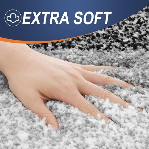 Bathroom Rug Microfiber 24x16 Soft Absorbent Quick Dry Non-Slip Washable Mat - Picture 5 of 9