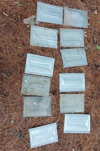 Glavanized Aluminum Antique Embossed Roof Sheets Set Of 12