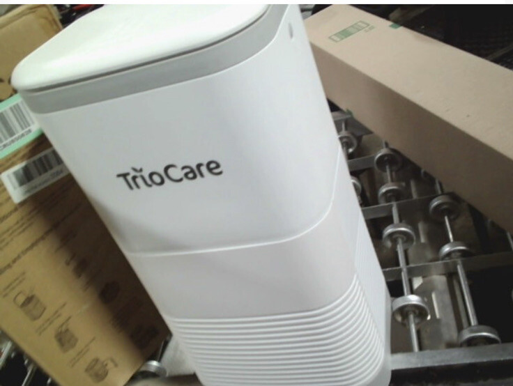TrioCare Odor Control Diaper Pail White eBay