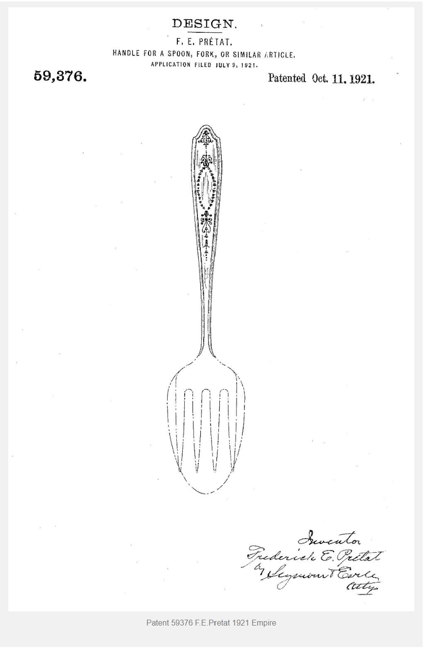 Rogers Bro. Empire Silverplate 1921 Teaspoons Designed by Frederick E