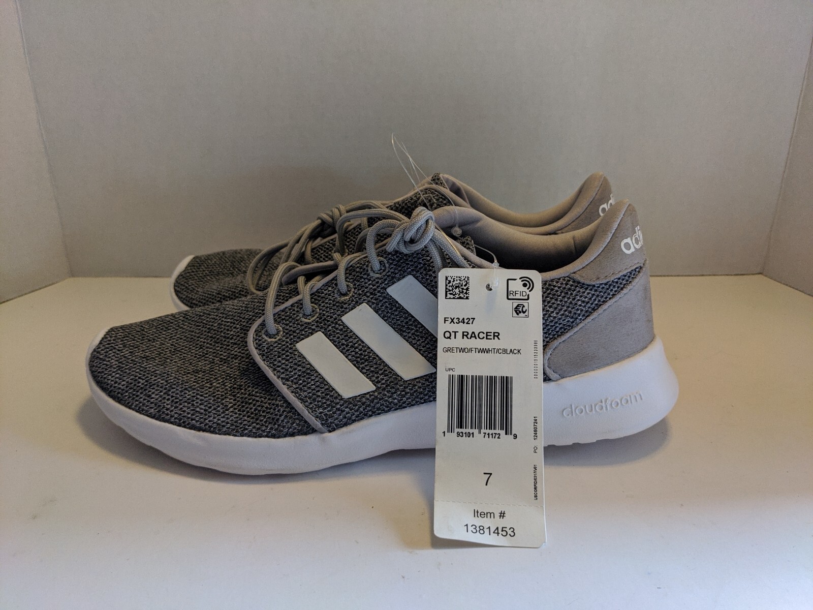 adidas cloudfoam qt racer gray