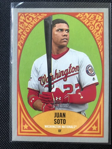 2019 Topps Heritage New Age Performers #NAP-15 Juan Soto Ships Free