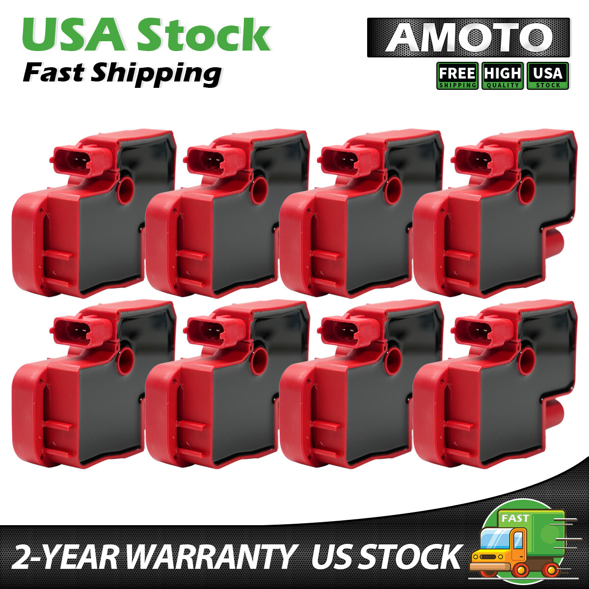 8X Red Ignition Coil For Mercedes-Benz C CL CLK ML Class 