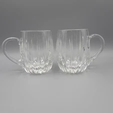 Mikasa Crystal PARK LANE Coffee Mugs - Set of Two