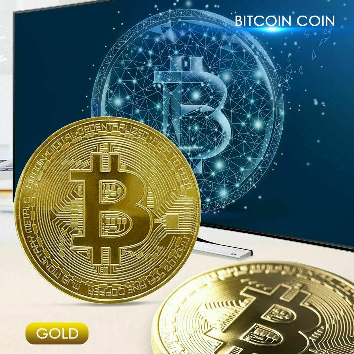 Bitcoin Atm 10-Piece Bitcoin Commemorative Coin Set - Gold & Silver Plated  Collectors Edition, New In Display Case Bit Coin