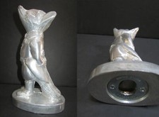 Snooty Fox vintage hunting bottle opener sanded aluminum metal 6.75" Made in USA