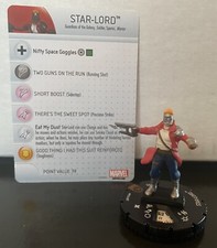 Heroclix Star-Lord M16-007 - Wizkids Convention Exclusive W/Card Marvel GOTG