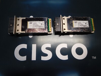 Lot of 2x Genuine Cisco X2-10GB-ER 10-2266-04 10GBASE-ER Transceiver Modules