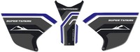 Sticker Set Gel 3D Schutz Tank Motorrad Kompatibel Yamaha Super Tenere Blau