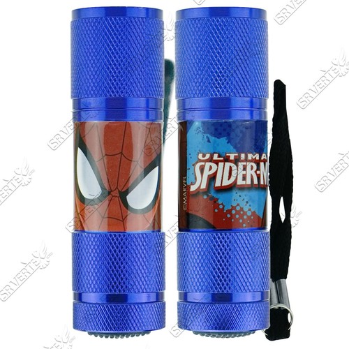 Kids Licensed Disney Cartoons Aluminium 9 LED Torch Light Boys Xmas Gift 8.7cm - Picture 238 of 302
