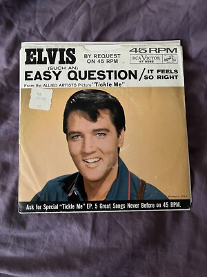 Elvis Presley RCA 47-8585 Such An Easy Question 45 W/ Sleeve 1965 NM