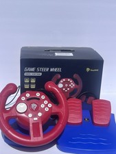EasySMX Red Racing Wheel FT37C1 Wired for Swi...
