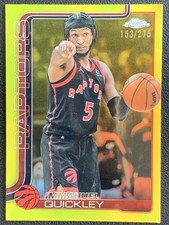 Immanuel Quickley 2025-26 Topps Chrome Yellow Refractor Base /275 #212