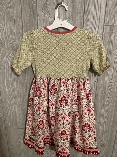 Matilda Jane Heart to Heart Daydream Floral Medallion Print Maggie Dress 8 NEW - Picture 3 of 7