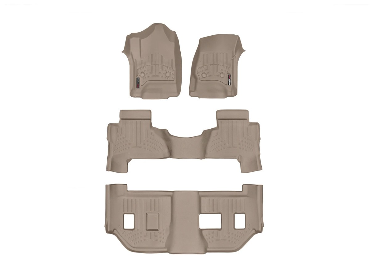 Tappetini WeatherTech 450801 Marrone Chiaro Per Cadillac Escalade (2007-2014) Seconda Fila