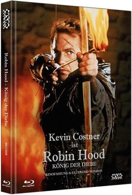 Robin Hood: Prince of Thieves (1991) RARE OOP, HTF,  2 Blu-ray Mediabook NSM!