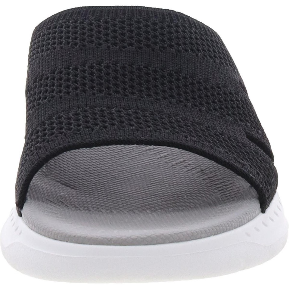 Easy Spirit Womens Deion Black Slip On Pool Slides 9 Medium (B,M) BHFO ...