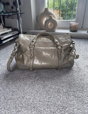 Miu Miu Classic Rib Bow Tote Leather Tote Bag