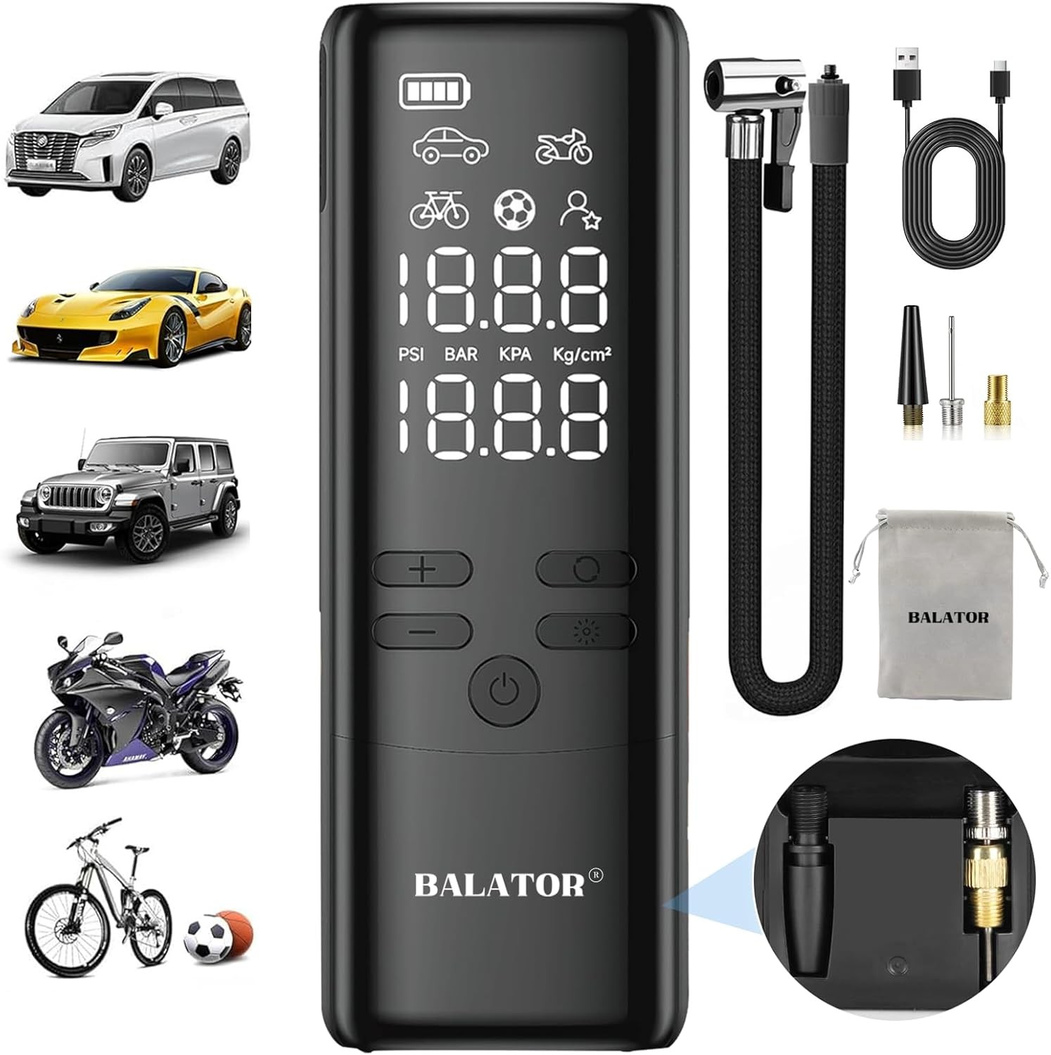 Portable Car Tire Air Compressor