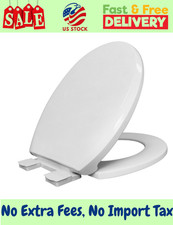 Mainstays Round Plastic Slow-Close Toilet Seat, White, US Stock, Free Shipping