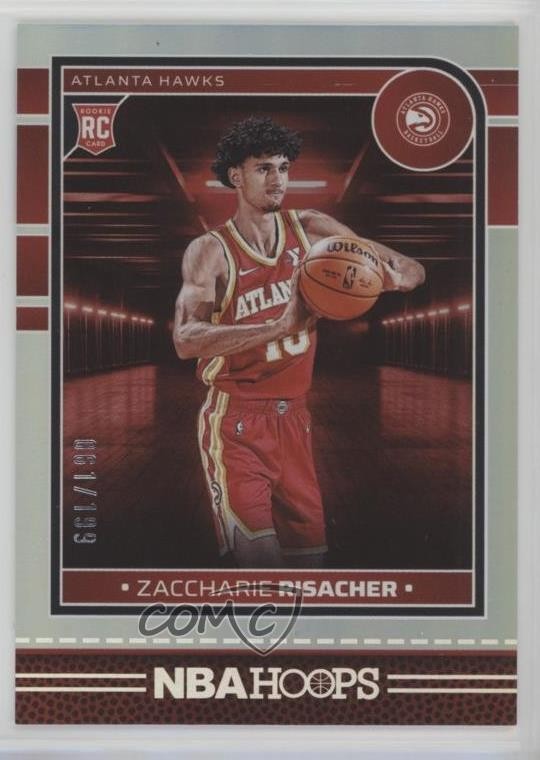 2024-25 Panini NBA Hoops Rookies Silver 61/199 Zaccharie Risacher #231 z6j