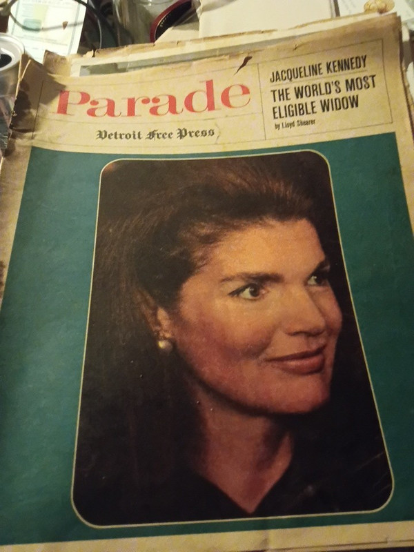 Parade Magazine Detroit Free Press Lloyd Shearer Jacqueline Kennedy Cover Story