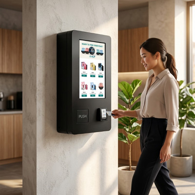 New Mini Wall Vending Machine 21.5  Touch | Cloud Enabled + Nayax | ID Reader