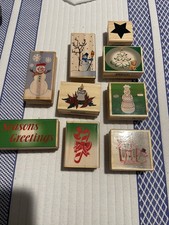 16 Rubber And Wood Stamps 13 PreOwned 3 New